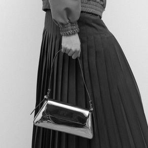 Metallic Chrome Shoulder Bag